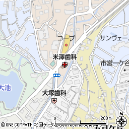 米澤歯科醫院周辺の地図