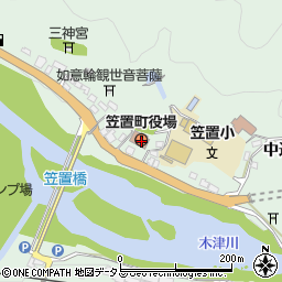 〒619-1300 京都府相楽郡笠置町（以下に掲載がない場合）の地図