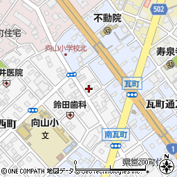 愛知県豊橋市南瓦町65周辺の地図