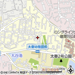大阪府寝屋川市太秦緑が丘19周辺の地図