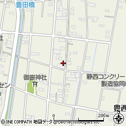 静岡県浜松市中央区豊西町422周辺の地図