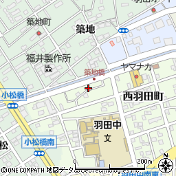 愛知県豊橋市西羽田町78周辺の地図
