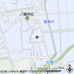 静岡県袋井市鷲巣793周辺の地図