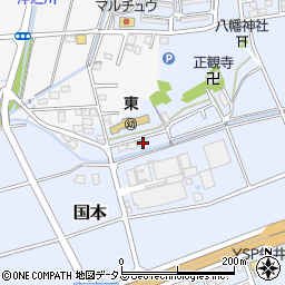 静岡県袋井市国本2332周辺の地図
