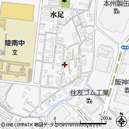兵庫県加古川市野口町水足510-2周辺の地図