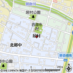 愛知県豊橋市岩田町居村周辺の地図