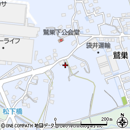 静岡県袋井市鷲巣257-1周辺の地図