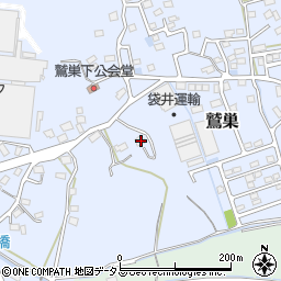 静岡県袋井市鷲巣261周辺の地図