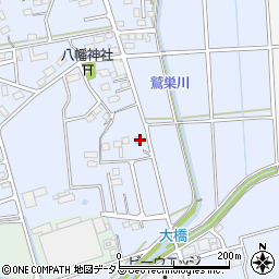 静岡県袋井市鷲巣794周辺の地図