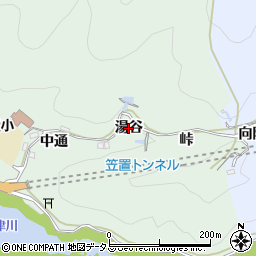 京都府笠置町（相楽郡）笠置（湯谷）周辺の地図