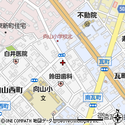 愛知県豊橋市南瓦町93周辺の地図