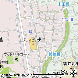 静岡県袋井市堀越1057周辺の地図