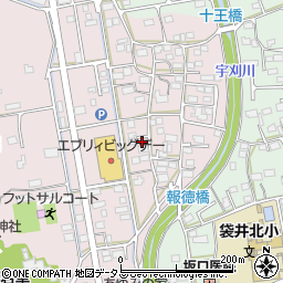静岡県袋井市堀越1057-4周辺の地図