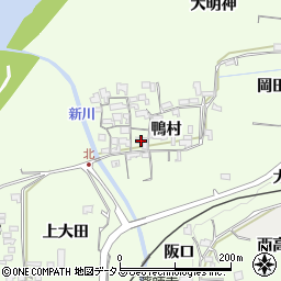京都府木津川市加茂町北（鴨村）周辺の地図