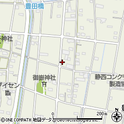静岡県浜松市中央区豊西町423周辺の地図