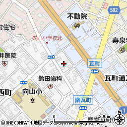 愛知県豊橋市南瓦町66周辺の地図