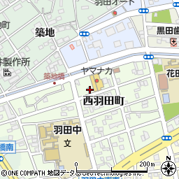 愛知県豊橋市西羽田町103周辺の地図
