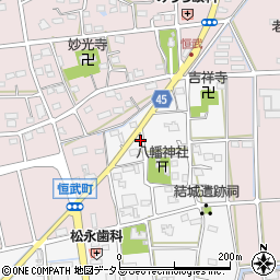 静岡県浜松市中央区貴平町1696周辺の地図