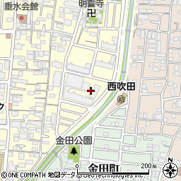 大阪府吹田市垂水町2丁目25周辺の地図