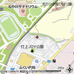 大阪府寝屋川市打上中町4周辺の地図