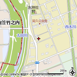 静岡県袋井市延久474周辺の地図