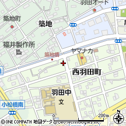 愛知県豊橋市西羽田町83周辺の地図