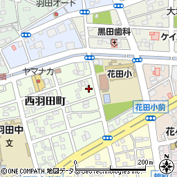 愛知県豊橋市西羽田町206周辺の地図