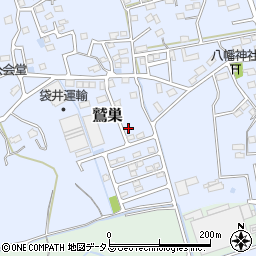 静岡県袋井市鷲巣435周辺の地図