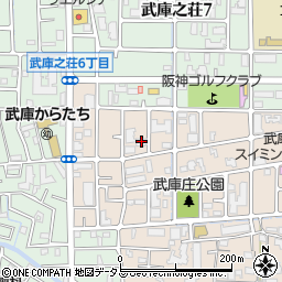 ソルディオ武庫之荘本町周辺の地図