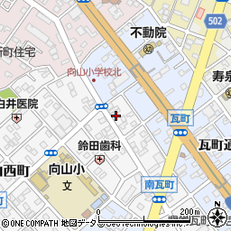 愛知県豊橋市南瓦町69周辺の地図