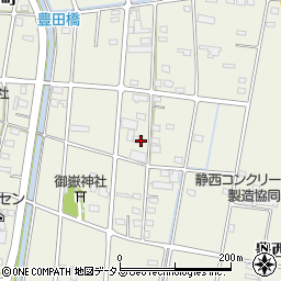 静岡県浜松市中央区豊西町421周辺の地図