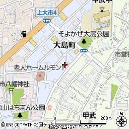 兵庫県西宮市大島町2周辺の地図