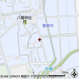 静岡県袋井市鷲巣795周辺の地図
