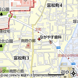 兵庫県尼崎市富松町3丁目36-22周辺の地図