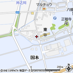 静岡県袋井市国本2309-2周辺の地図