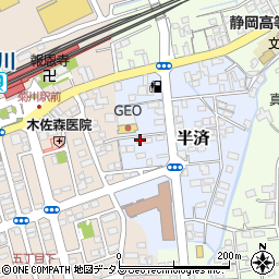 静岡県菊川市半済1868-3周辺の地図