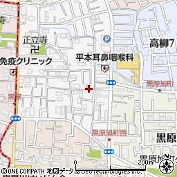 大阪府寝屋川市黒原城内町周辺の地図
