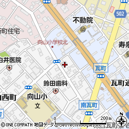 愛知県豊橋市南瓦町70周辺の地図
