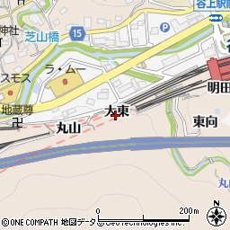 兵庫県神戸市北区山田町下谷上大東周辺の地図