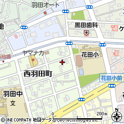 愛知県豊橋市西羽田町221周辺の地図
