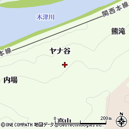 京都府木津川市加茂町北ヤナ谷周辺の地図