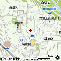 兵庫県尼崎市食満周辺の地図