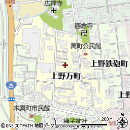 三重県伊賀市上野万町2228周辺の地図