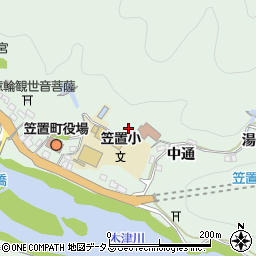 京都府相楽郡笠置町笠置上津周辺の地図