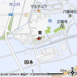 袋井市立東幼稚園周辺の地図