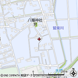 静岡県袋井市鷲巣602周辺の地図