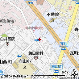 愛知県豊橋市南瓦町73周辺の地図