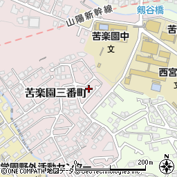 兵庫県西宮市苦楽園三番町12-21周辺の地図