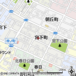 愛知県豊橋市宮下町111周辺の地図