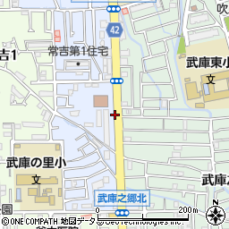 武庫の里1駐車場周辺の地図